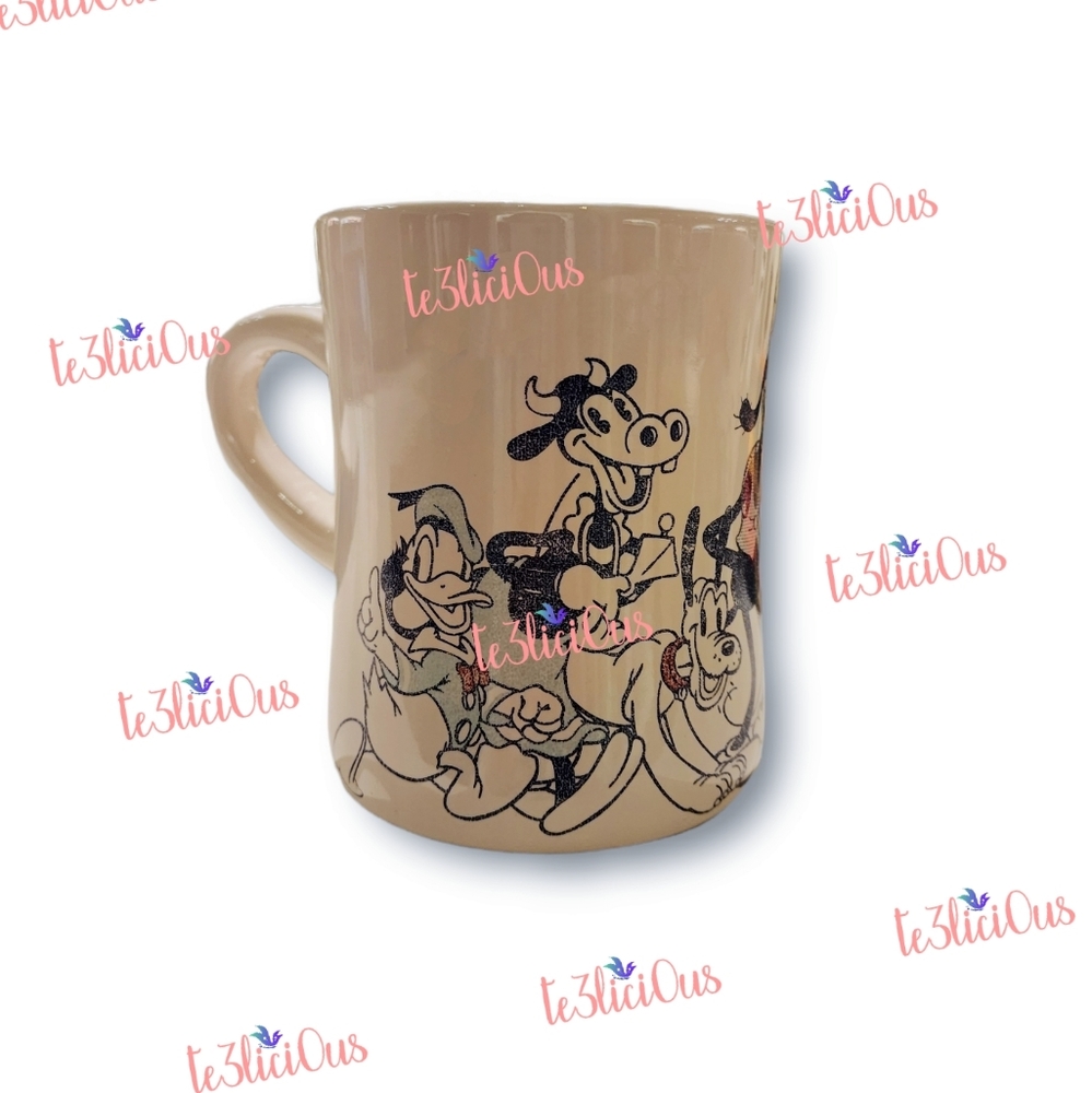 DISNEY PARKS MICKEY AND FRIENDS RETRO MUG - Picture 2 of 7
